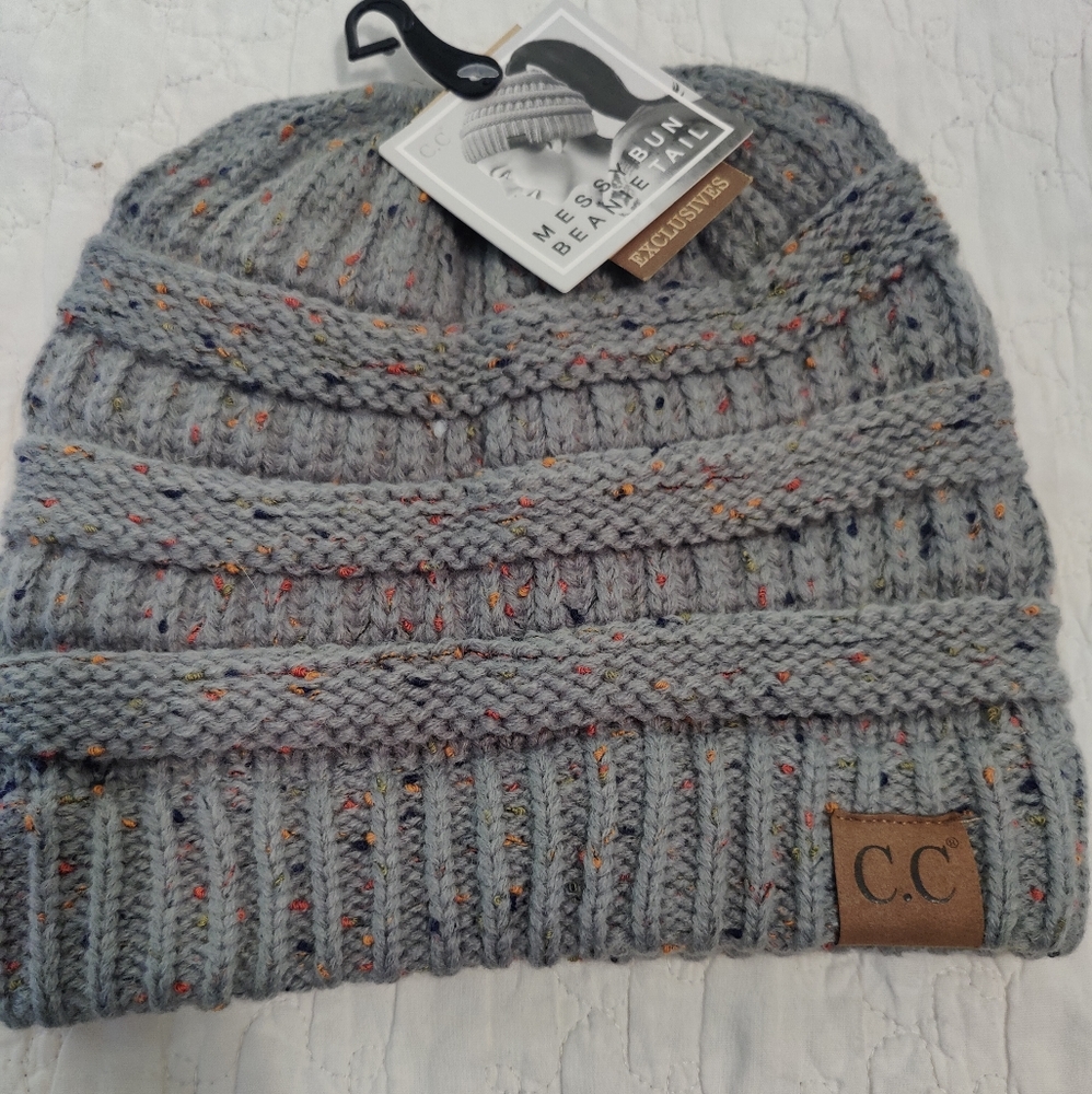 C.C. Messy Bun Beanie